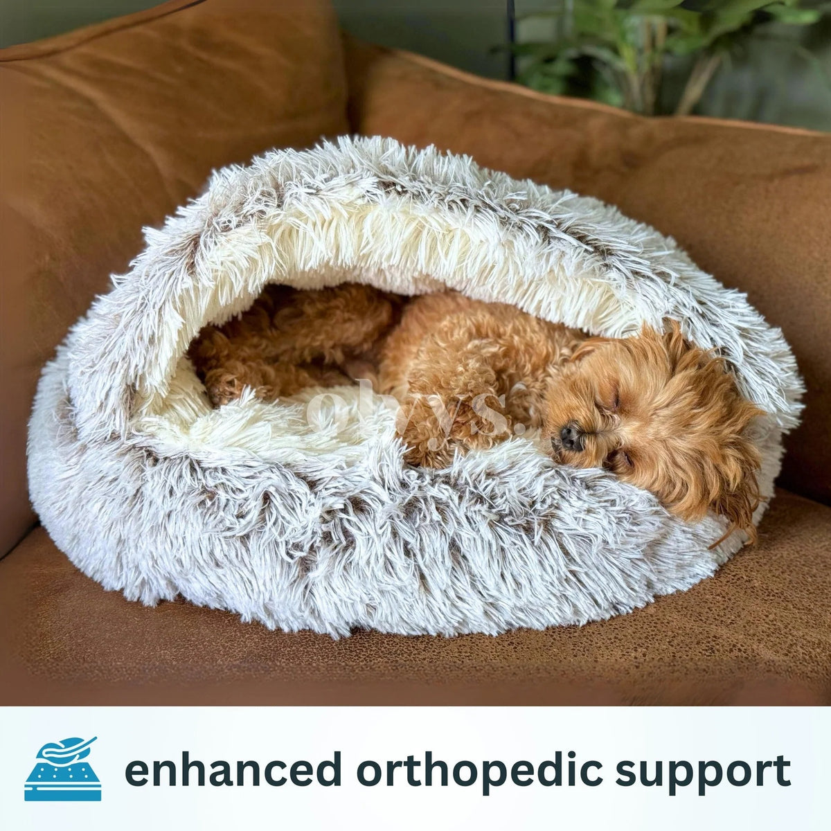 Cozy Cocoon™ Calming Pet Bed Anxiety Relief for Dogs & Cats