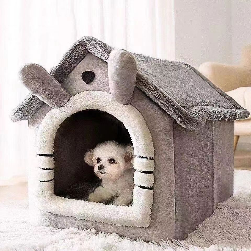 Dog House All Seasons Warm Washable Cat Cave Dog House Indoor Soft Removable