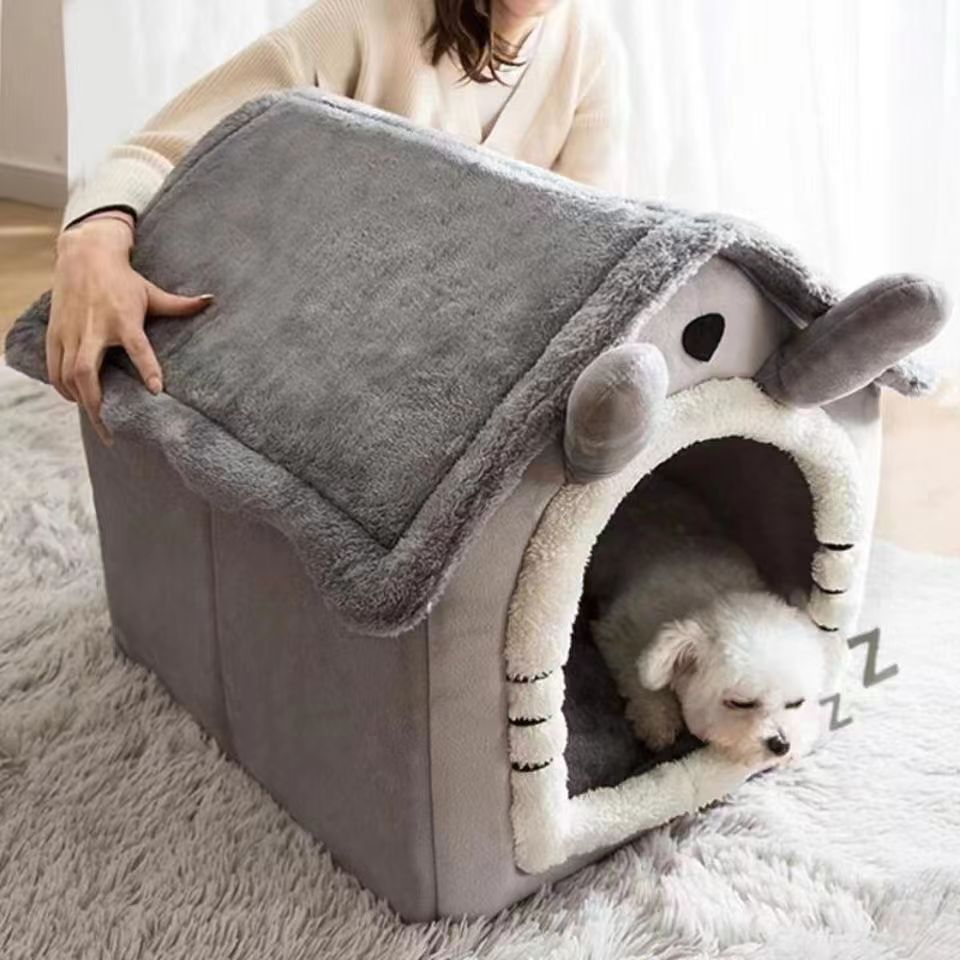 Dog House All Seasons Warm Washable Cat Cave Dog House Indoor Soft Removable