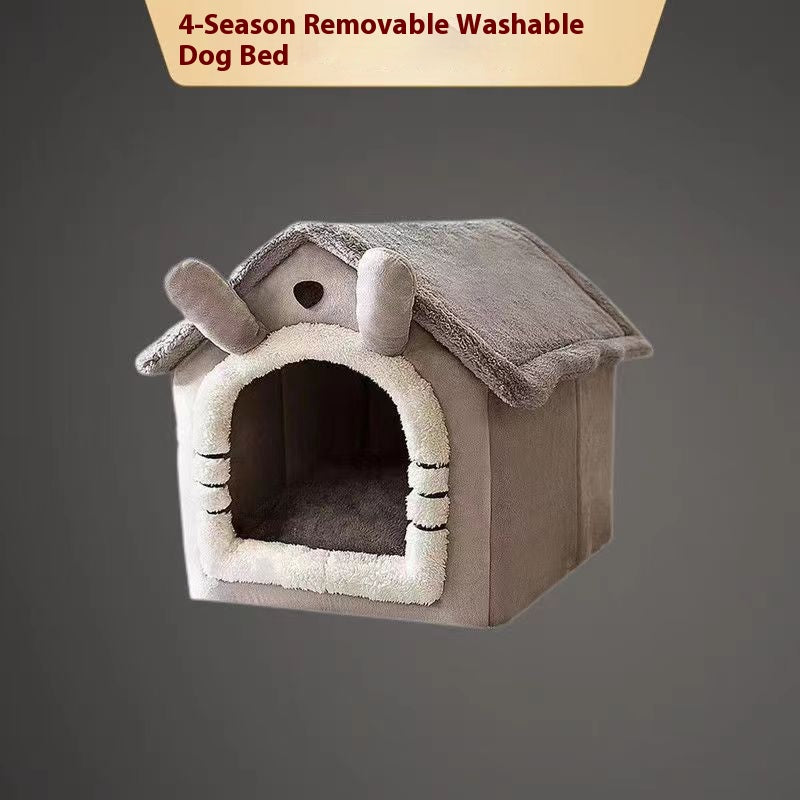 Dog House All Seasons Warm Washable Cat Cave Dog House Indoor Soft Removable