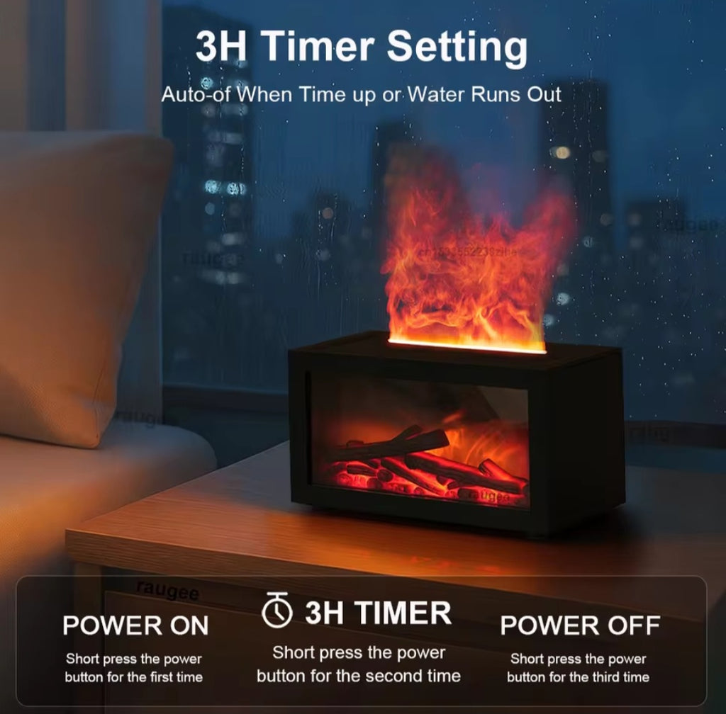 AROMATHERAPY FLAME HUMIDIFIER