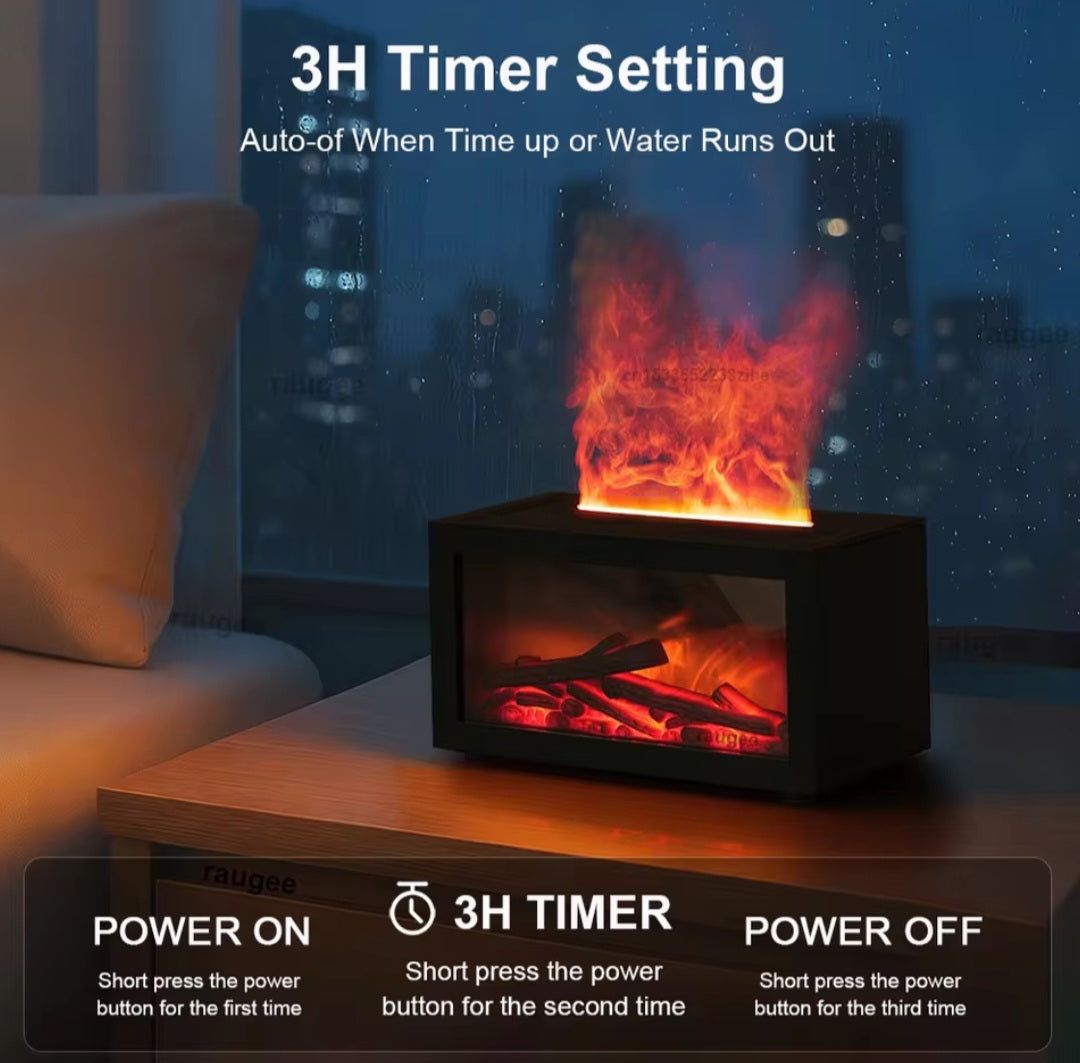 AROMATHERAPY FLAME HUMIDIFIER