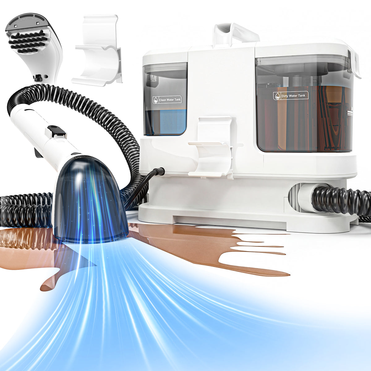 Lubluelu V2 Multi-Purpose Portable Carpet And UpholsterySpot Cleaner Machine