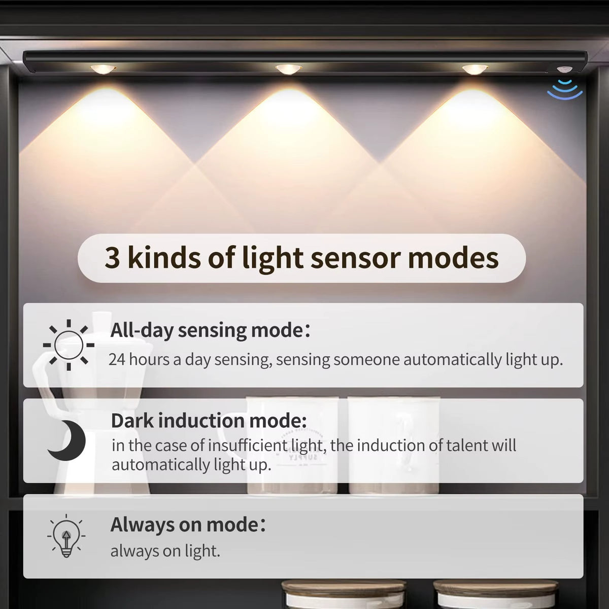 Smart Motion Sensor LED Cabinet Light