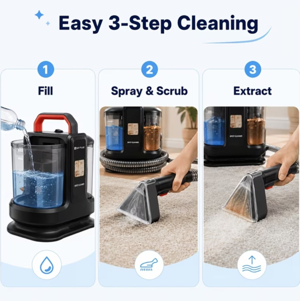 Handheld Spot & Stain Carpet Cleaner Pet Stain Remover